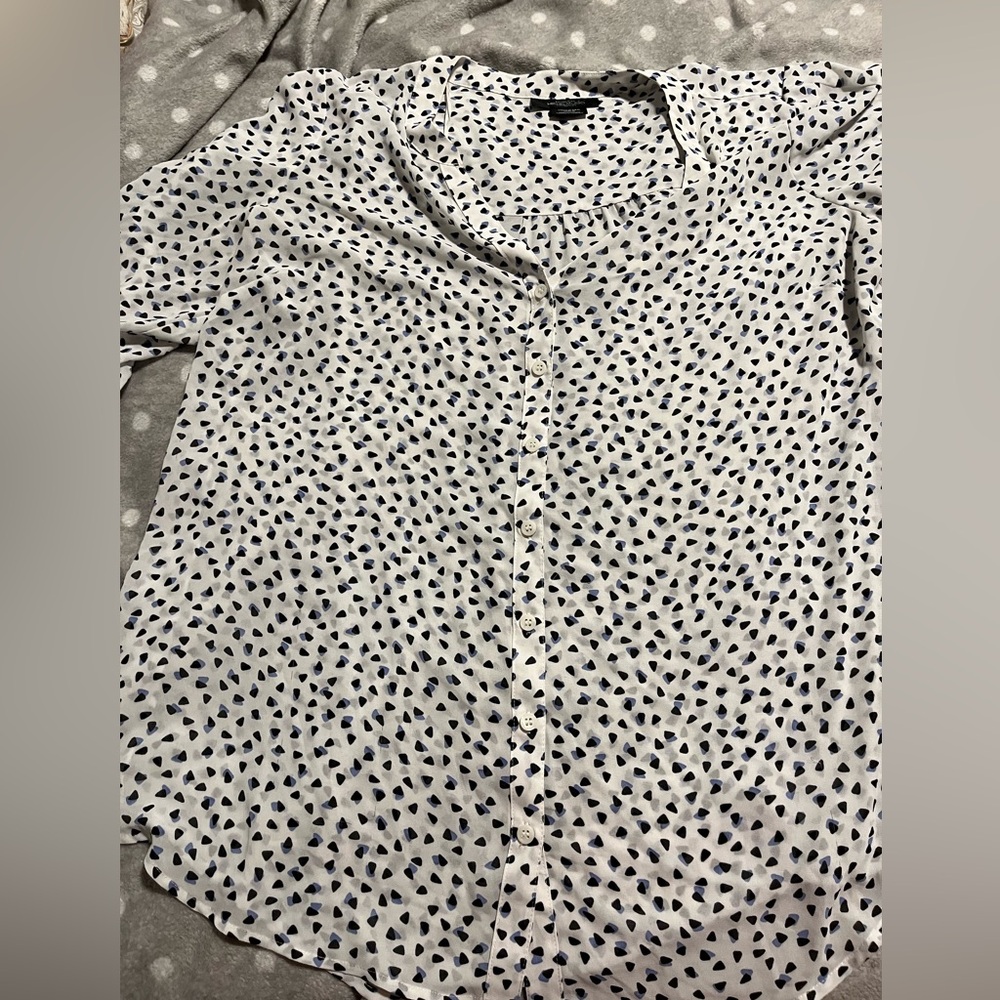 Sheer Michael studio button down top